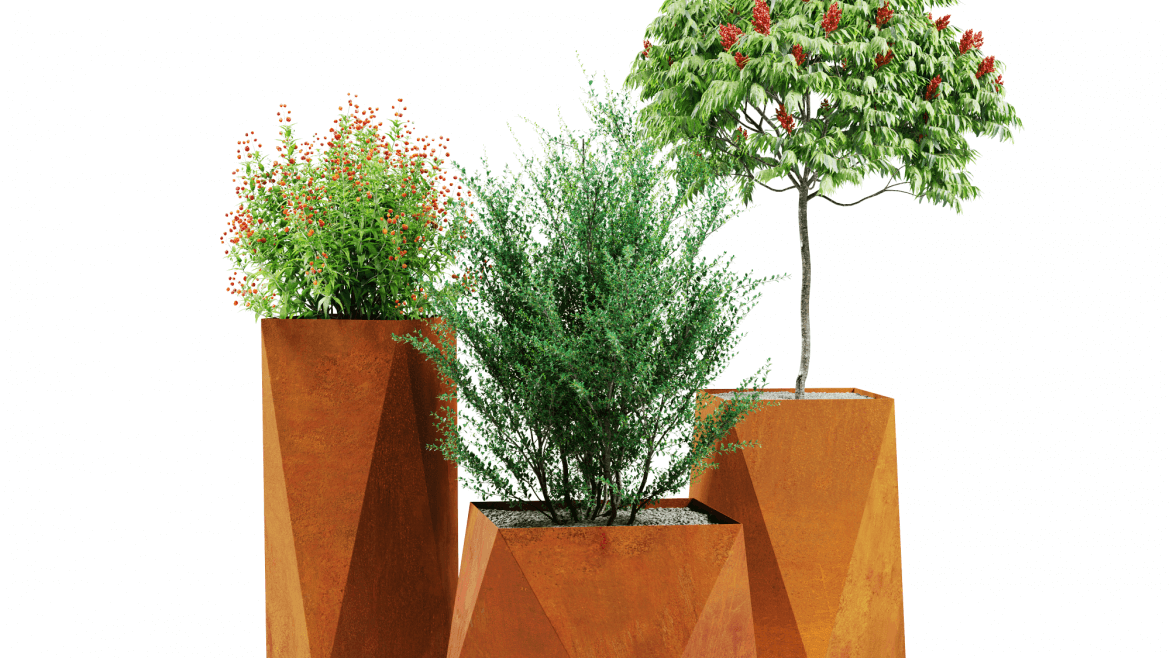 Twisted Square Pots