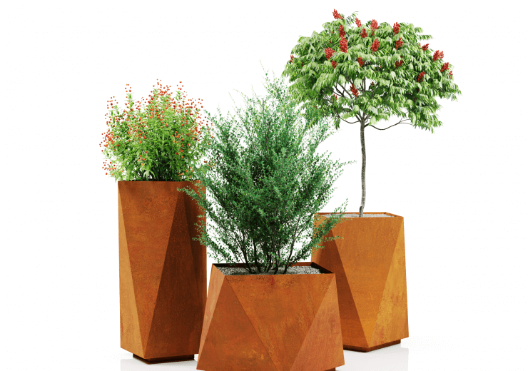 Twisted Square Pots
