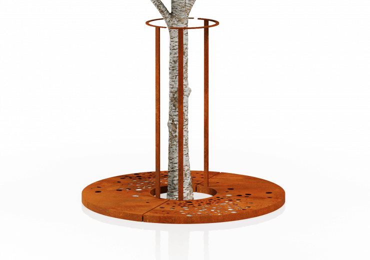 Round Tree Root Protection with Armrest