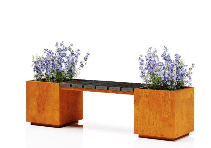Pots with Bench „Boston”