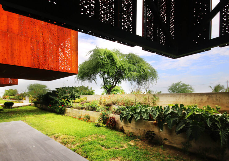 Perforated Corten Steel in Facade cladding